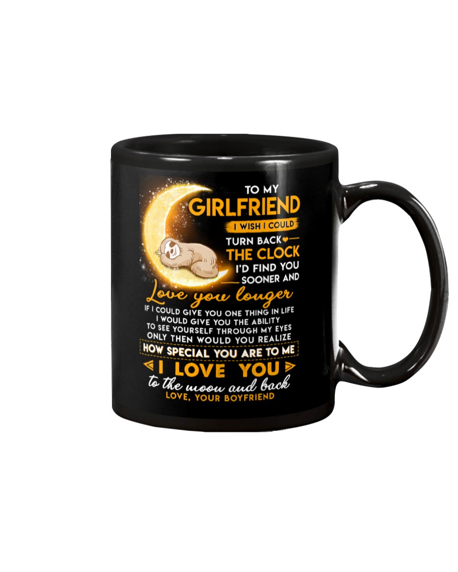Sloth Girlfriend Clock Ability Moon Mug