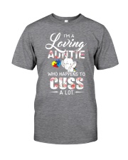 Elephant Loving Auntie Cuss Classic T-Shirt front