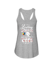 Elephant Loving Auntie Cuss Ladies Flowy Tank thumbnail