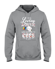 Elephant Loving Auntie Cuss Hooded Sweatshirt thumbnail