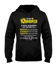 Softball to my daughter Hooded Sweatshirt thumbnail