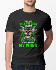 Devil Admires Mechanic's Work Classic T-Shirt lifestyle-mens-crewneck-front-13