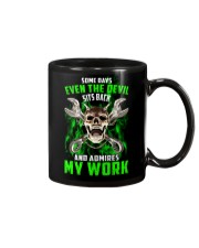 Devil Admires Mechanic's Work Mug thumbnail