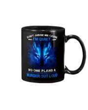 Don't Judge Me Wolf Mug thumbnail
