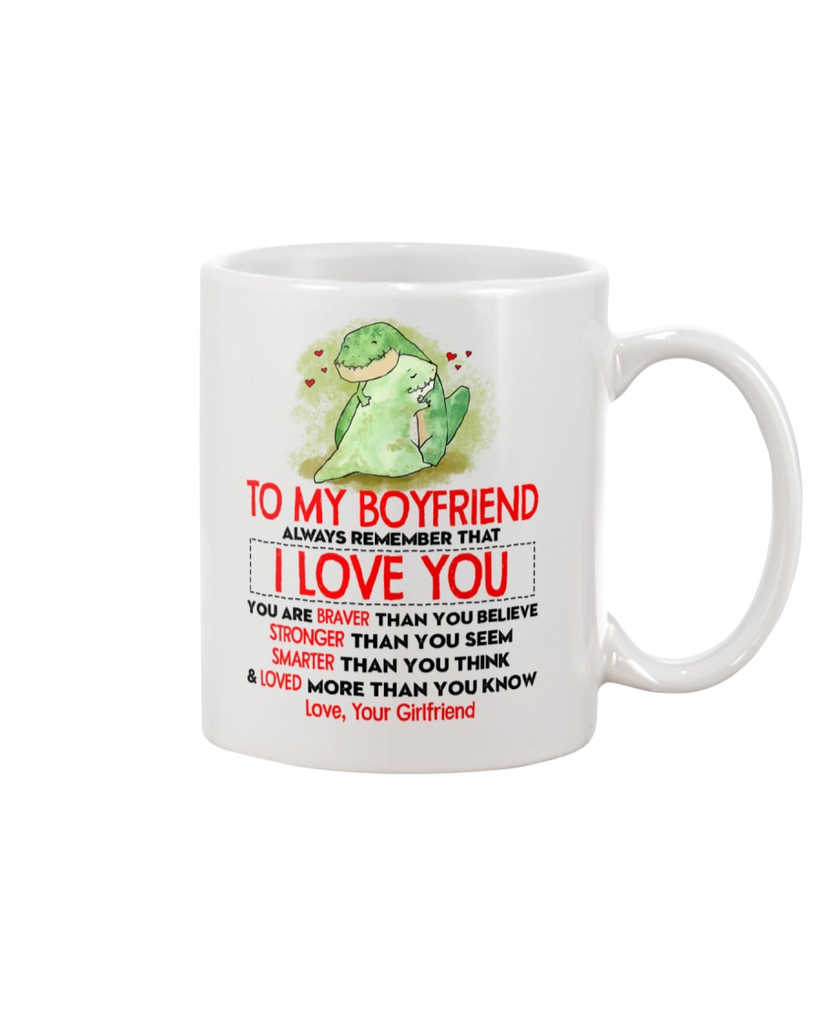 Dinosaur Boyfriend I Love You Mug