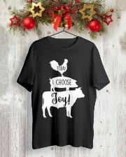 Farmer today I choose joy Classic T-Shirt lifestyle-holiday-crewneck-front-2