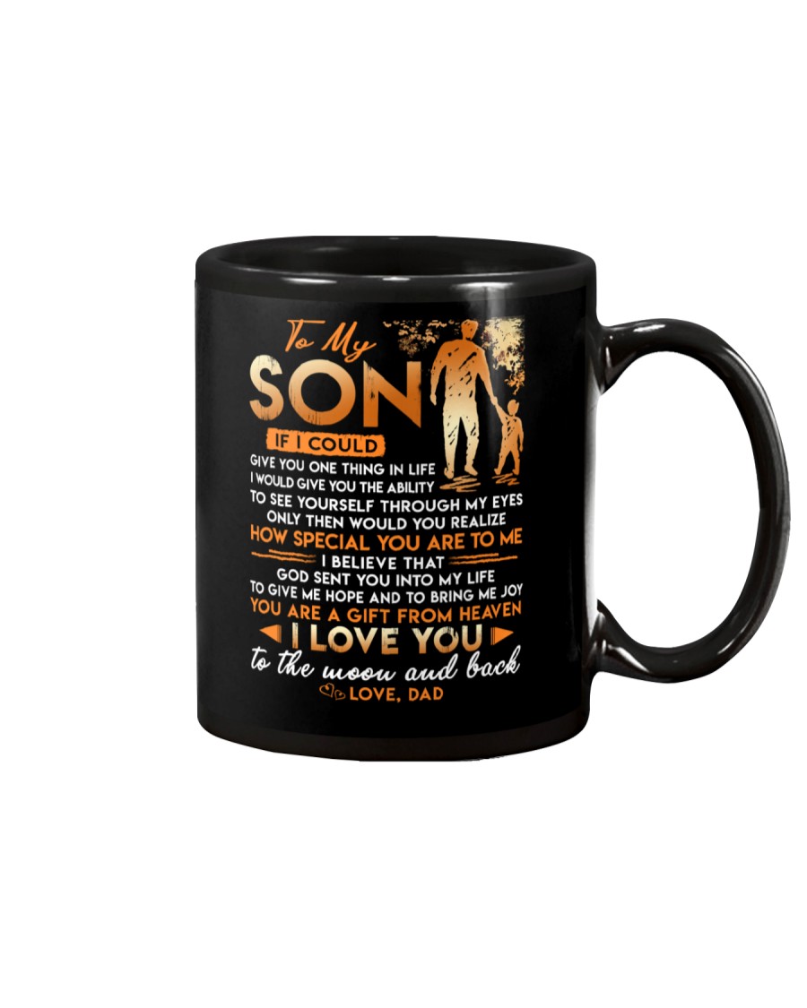 Family Son Dad Moon Ability Gift Mug