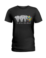 Autism Ok To Be A Little Different Ladies T-Shirt thumbnail