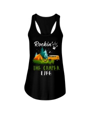 Camping Rockin' the camper life Ladies Flowy Tank thumbnail