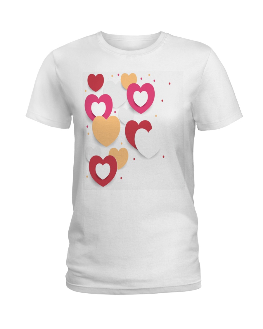 hearts Ladies T-Shirt