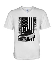 FOR AMERICAN CAR LOVERS V-Neck T-Shirt thumbnail