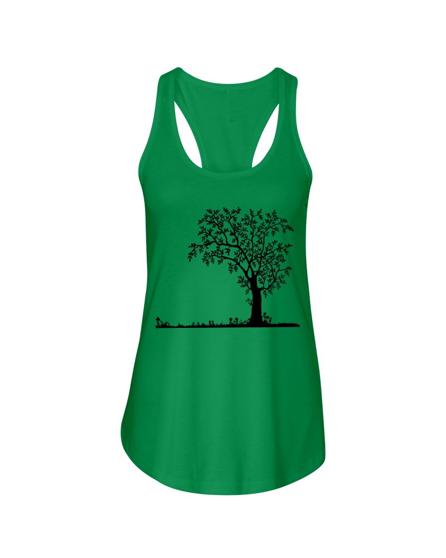 Tree Printed Ladies Flowy Tank