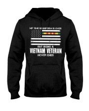 My Time In Uniform Is Over But Being A Vietnam Vet Hooded Sweatshirt thumbnail