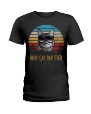 Best Cat Dad Ever Ladies T-Shirt thumbnail