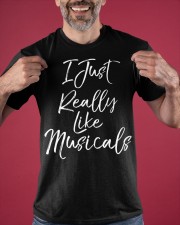 I Just Really Like Musicals Shirt Classic Graphic Tee Gifts For Music Lovers Classic T-Shirt apparel-classic-tshirt-lifestyle-front-181