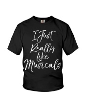 I Just Really Like Musicals Shirt Classic Graphic Tee Gifts For Music Lovers Youth T-Shirt tile