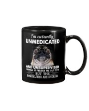 Im Curently Unmedicated And Unsuper Vised pug Mug thumbnail