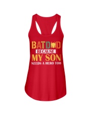 Batdad Because My Son Needs A Hero Too Ladies Flowy Tank thumbnail