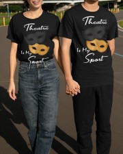 Theatre Is My Sport T-Shirt Theater Masks Funny Adult Shirts Gifts For Male Actors Classic T-Shirt apparel-classic-tshirt-lifestyle-front-145