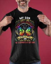 Butterfly My Son Left Me Beautiful Memories Shirt Sympathy Gifts For Loss Of Son Classic T-Shirt apparel-classic-tshirt-lifestyle-front-181