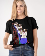 Saint Bernard On Roller Coaster Shirt Themed Gifts For St Bernard Lovers Classic T-Shirt apparel-classic-tshirt-lifestyle-front-100