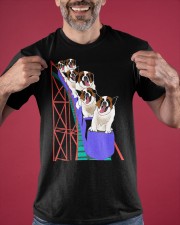 Saint Bernard On Roller Coaster Shirt Themed Gifts For St Bernard Lovers Classic T-Shirt apparel-classic-tshirt-lifestyle-front-181