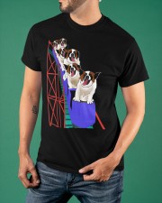 Saint Bernard On Roller Coaster Shirt Themed Gifts For St Bernard Lovers Classic T-Shirt apparel-classic-tshirt-lifestyle-front-88