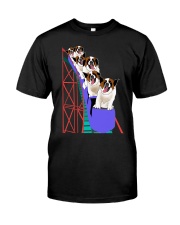 Saint Bernard On Roller Coaster Shirt Themed Gifts For St Bernard Lovers Classic T-Shirt front