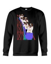 Saint Bernard On Roller Coaster Shirt Themed Gifts For St Bernard Lovers Crewneck Sweatshirt tile