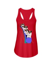 Saint Bernard On Roller Coaster Shirt Themed Gifts For St Bernard Lovers Ladies Flowy Tank tile