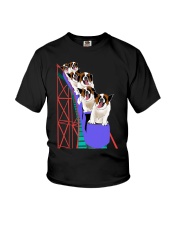 Saint Bernard On Roller Coaster Shirt Themed Gifts For St Bernard Lovers Youth T-Shirt tile