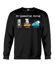 My Quarantine Routine pitbull3 Crewneck Sweatshirt thumbnail
