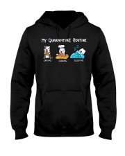 My Quarantine Routine pitbull3 Hooded Sweatshirt thumbnail