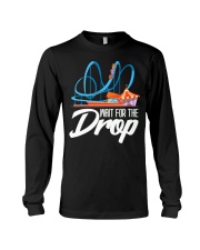 Wait For The drop Roller Coaster Shirt Amusement Park Thrill Seeker roller Fan Apparel Long Sleeve Tee tile
