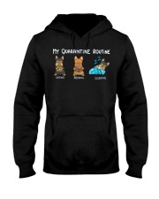 My Quarantine Routine Yorkie3 Hooded Sweatshirt thumbnail