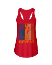 Eat Sleep Roller Coasters Repeat Shirt Amusement Park Rides T-Shirt Gift For Stepson Ladies Flowy Tank tile