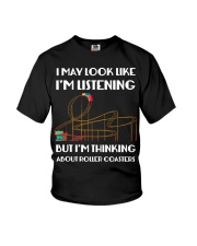 I May Look Like I'm Listening But Think About Roller Coaster Shirt Birthday Gift Ideas Youth T-Shirt tile
