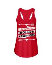 I Love You More Than Roller Coasters Shirt Funny Sayings Roller Coasters Related Gifts Ladies Flowy Tank tile