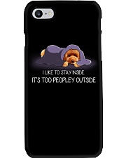 I Like To Stay Inside It'S Too Peopley poodle 2 Phone Case thumbnail