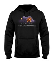 I Like To Stay Inside It'S Too Peopley poodle 2 Hooded Sweatshirt thumbnail