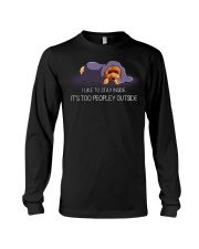 I Like To Stay Inside It'S Too Peopley poodle 2 Long Sleeve Tee thumbnail