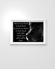 When It's Too Hard To Look Back german shepherd 24x16 Poster poster-landscape-24x16-lifestyle-02