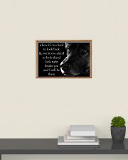 When It's Too Hard To Look Back german shepherd 24x16 Poster poster-landscape-24x16-lifestyle-09