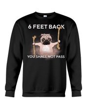 pug 6 feet back Crewneck Sweatshirt thumbnail
