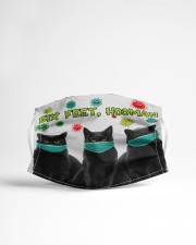Black Cat Six Feet Hooman Face Mask Cute Gifts For Girlfriend Cloth Face Mask - 3 Pack aos-face-mask-lifestyle-22