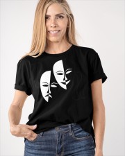 Tragedy Masks Shirt Comedy Actor Graphic Tee Shirt Christmas Gift Ideas For Colleagues Classic T-Shirt apparel-classic-tshirt-lifestyle-front-100