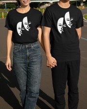 Tragedy Masks Shirt Comedy Actor Graphic Tee Shirt Christmas Gift Ideas For Colleagues Classic T-Shirt apparel-classic-tshirt-lifestyle-front-145