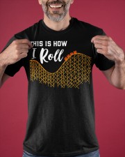 This Is How I Roll Roller Coaster Shirt Amusement Park Thrillseeker Rollercoaster T-Shirt Classic T-Shirt apparel-classic-tshirt-lifestyle-front-181