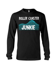 Roller Coaster Junkie Thrillseeker Amusement Theme Park Shirt Design Themed Gifts Long Sleeve Tee tile