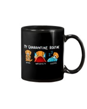 My Quarantine Routine Golden Retriever4 Mug thumbnail